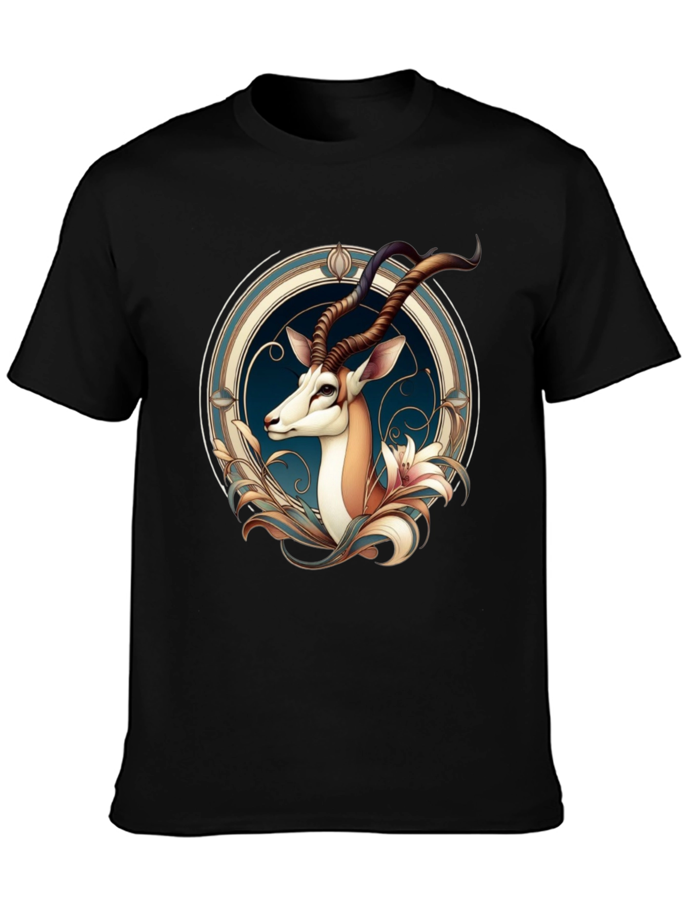 Gazelle Graphic Tee - Unique Artistic Design