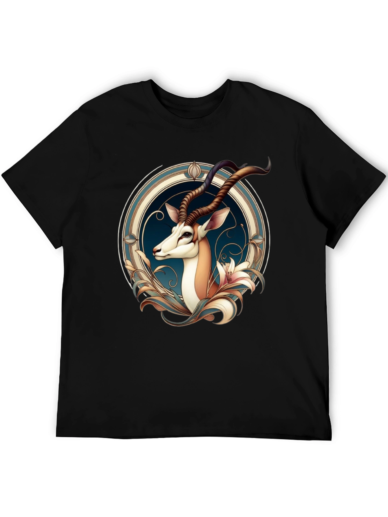 Gazelle Graphic Tee - Unique Artistic Design