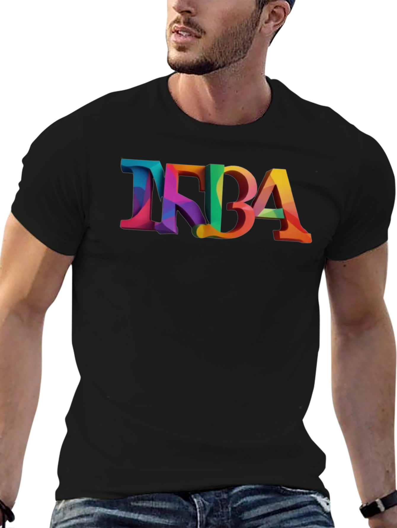 Colorful TFBA Graphic T-Shirt
