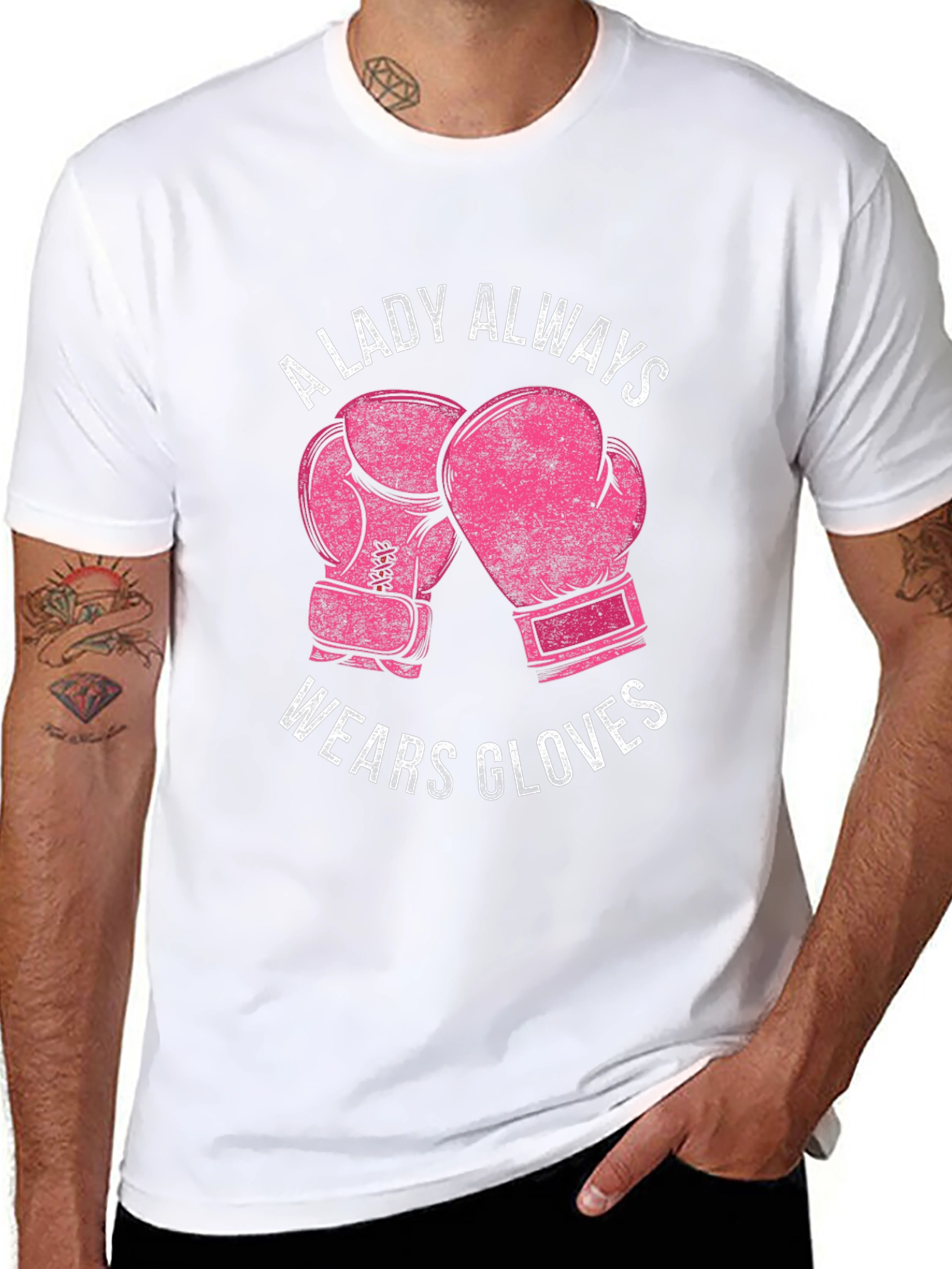 A Lady Always Wears Gloves Graphic Tee