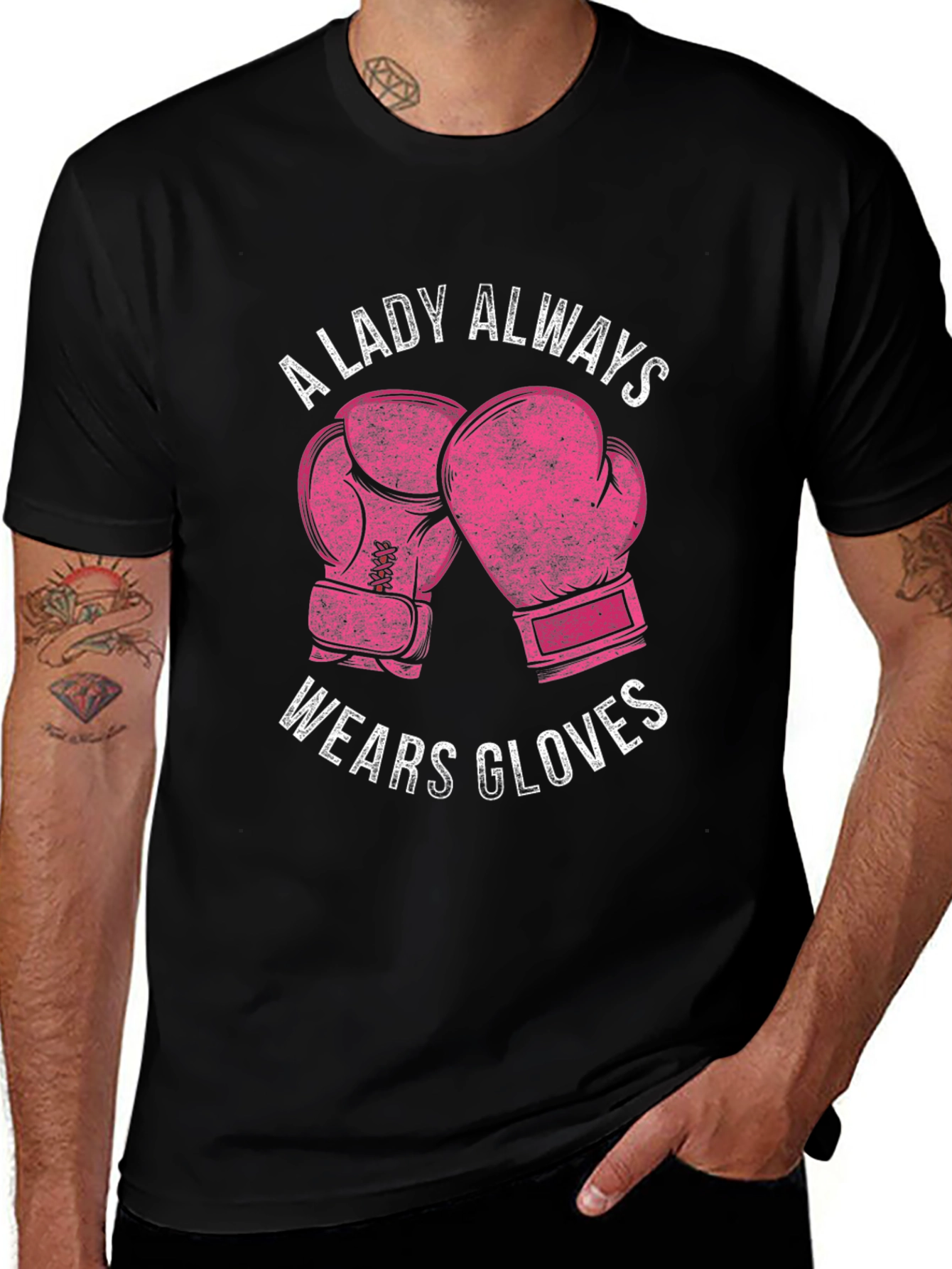 A Lady Always Wears Gloves Graphic Tee