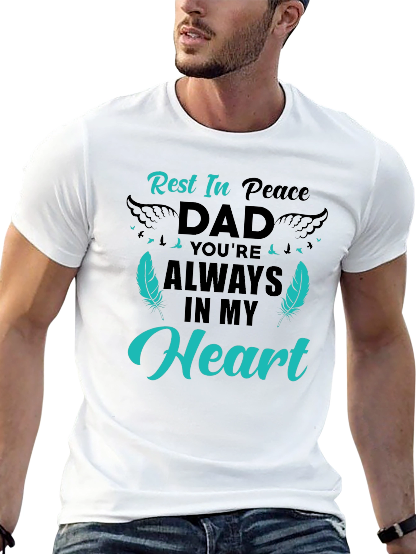 Rest In Peace Dad Graphic Tee
