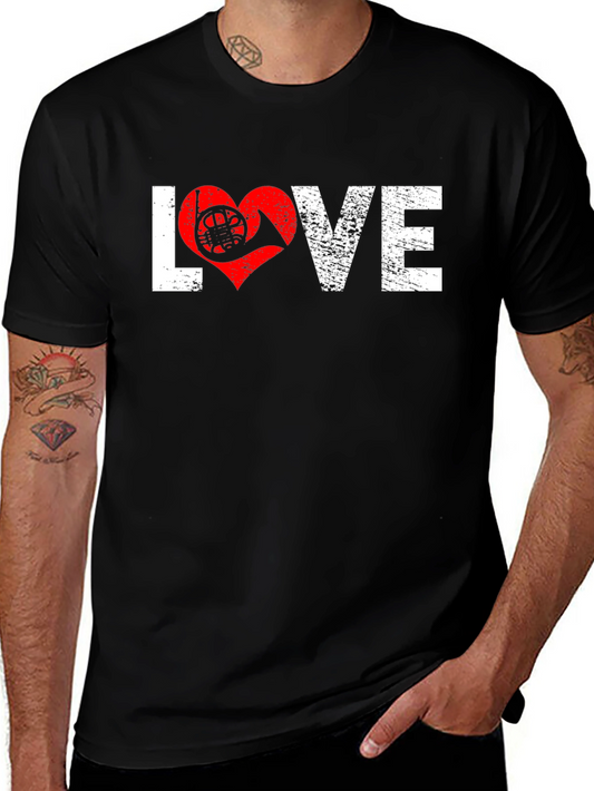 Love French Horn T-Shirt - Music Lover Tee