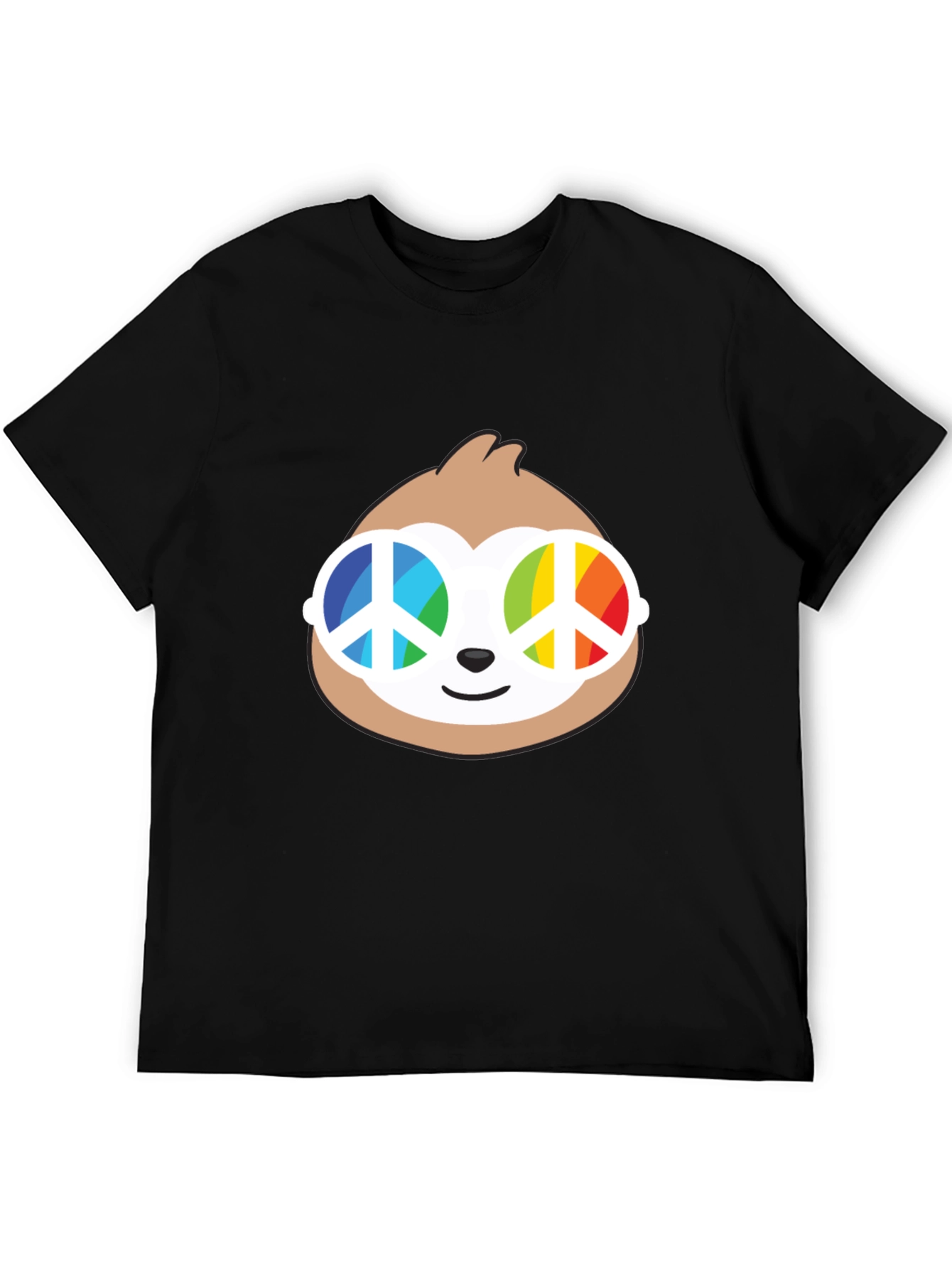 Sloth with Peace Sign Sunglasses T-Shirt