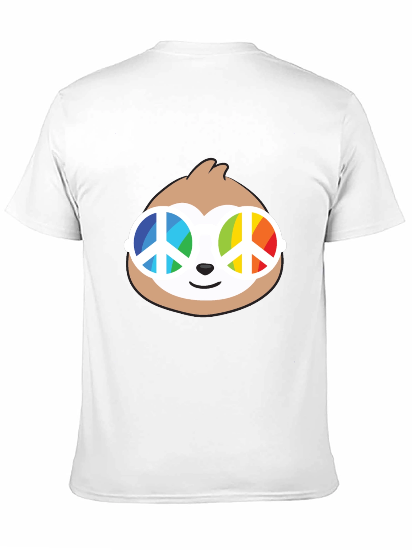 Sloth with Peace Sign Sunglasses T-Shirt