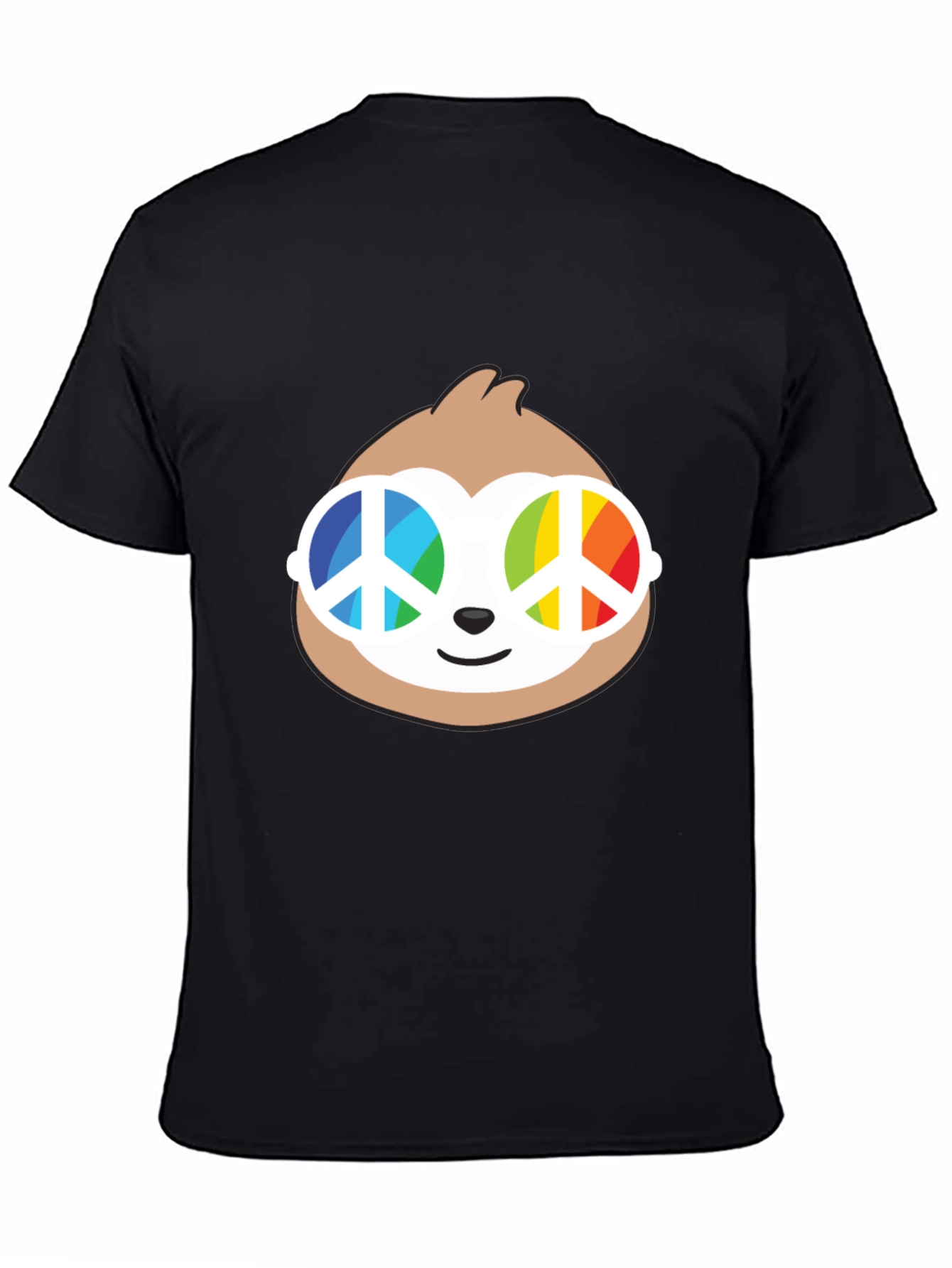 Sloth with Peace Sign Sunglasses T-Shirt