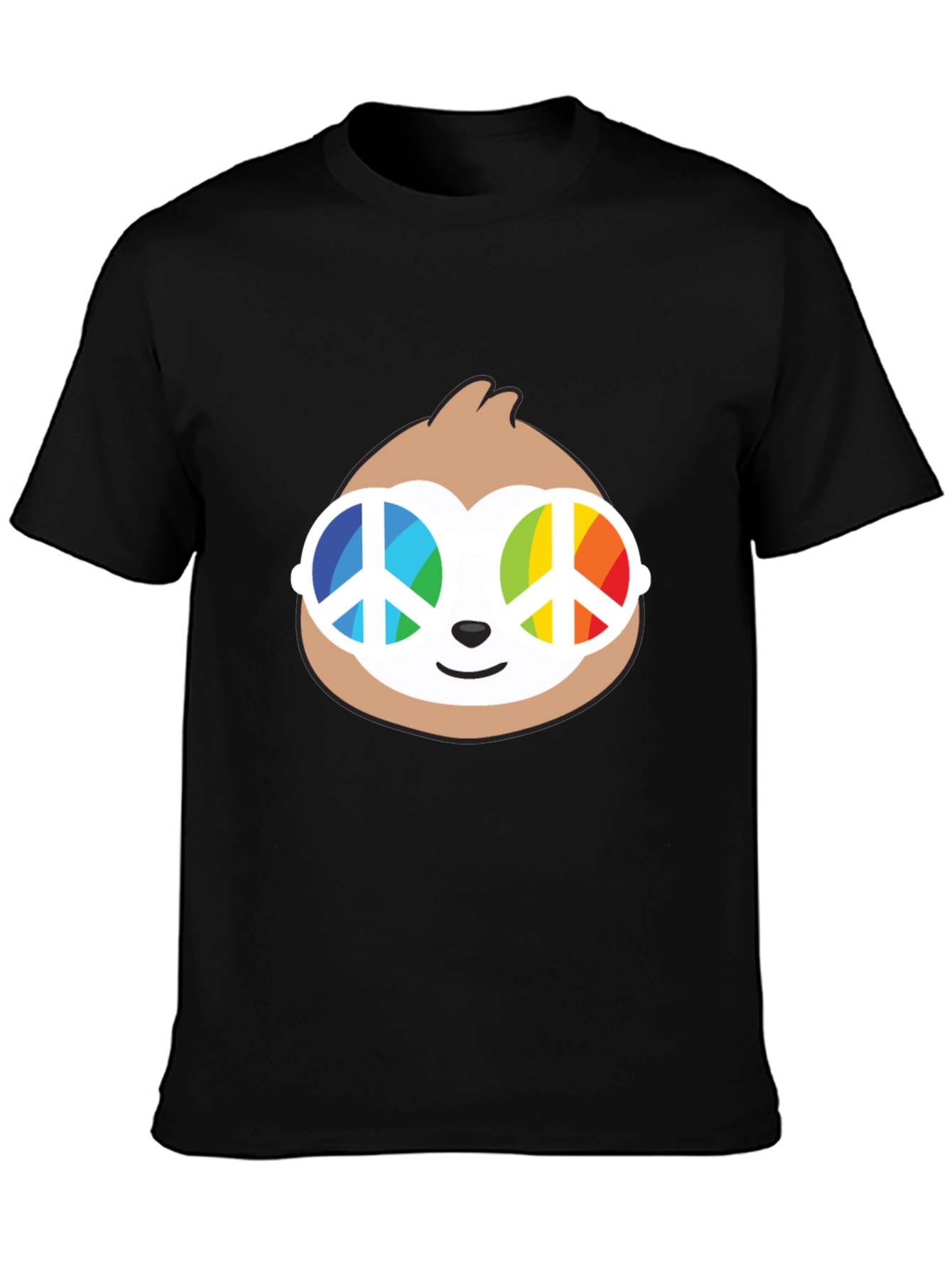 Sloth with Peace Sign Sunglasses T-Shirt