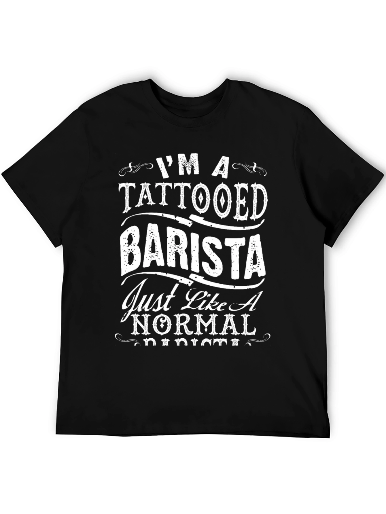 Tattooed Barista Graphic Tee - Coffee Lover Shirt