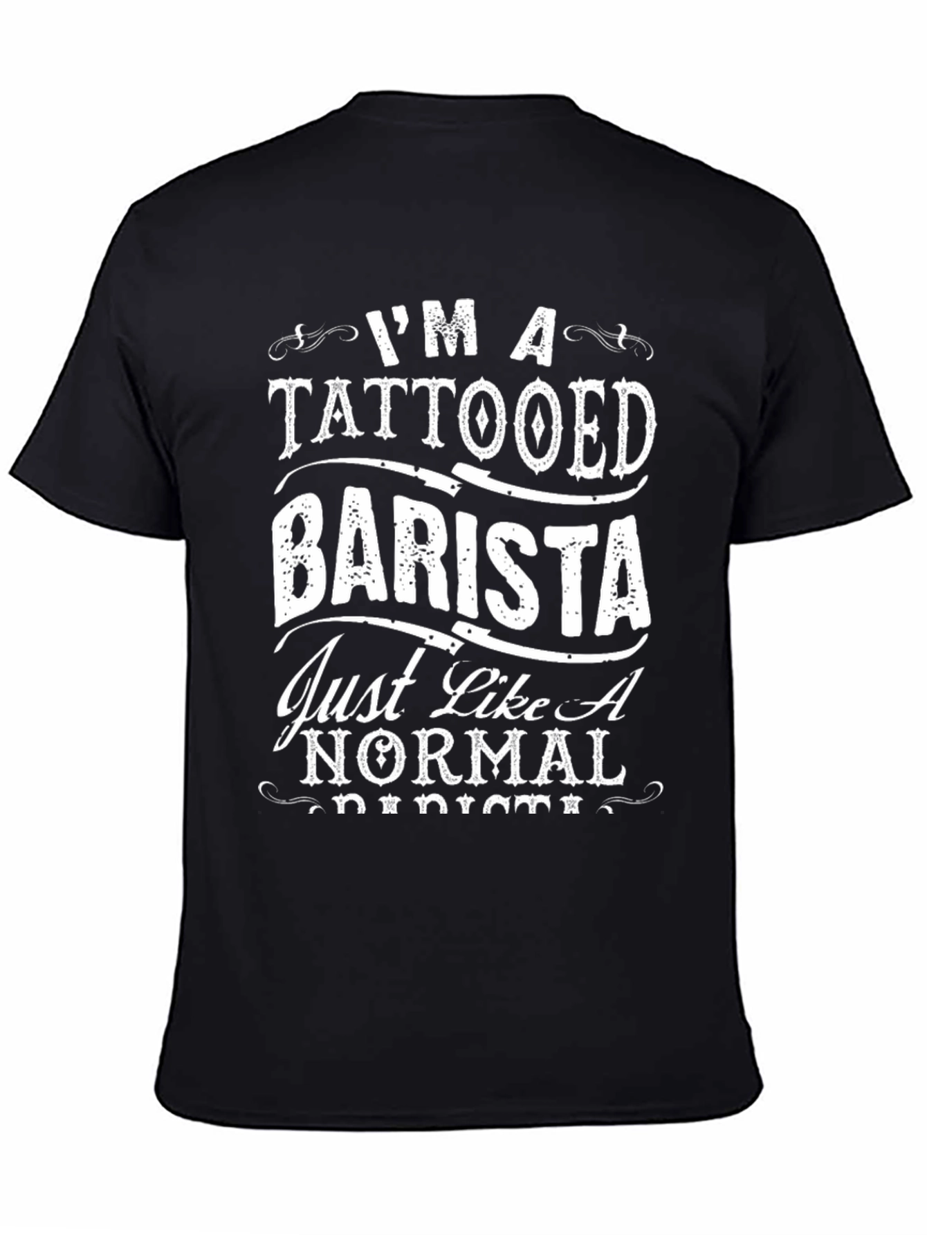 Tattooed Barista Graphic Tee - Coffee Lover Shirt