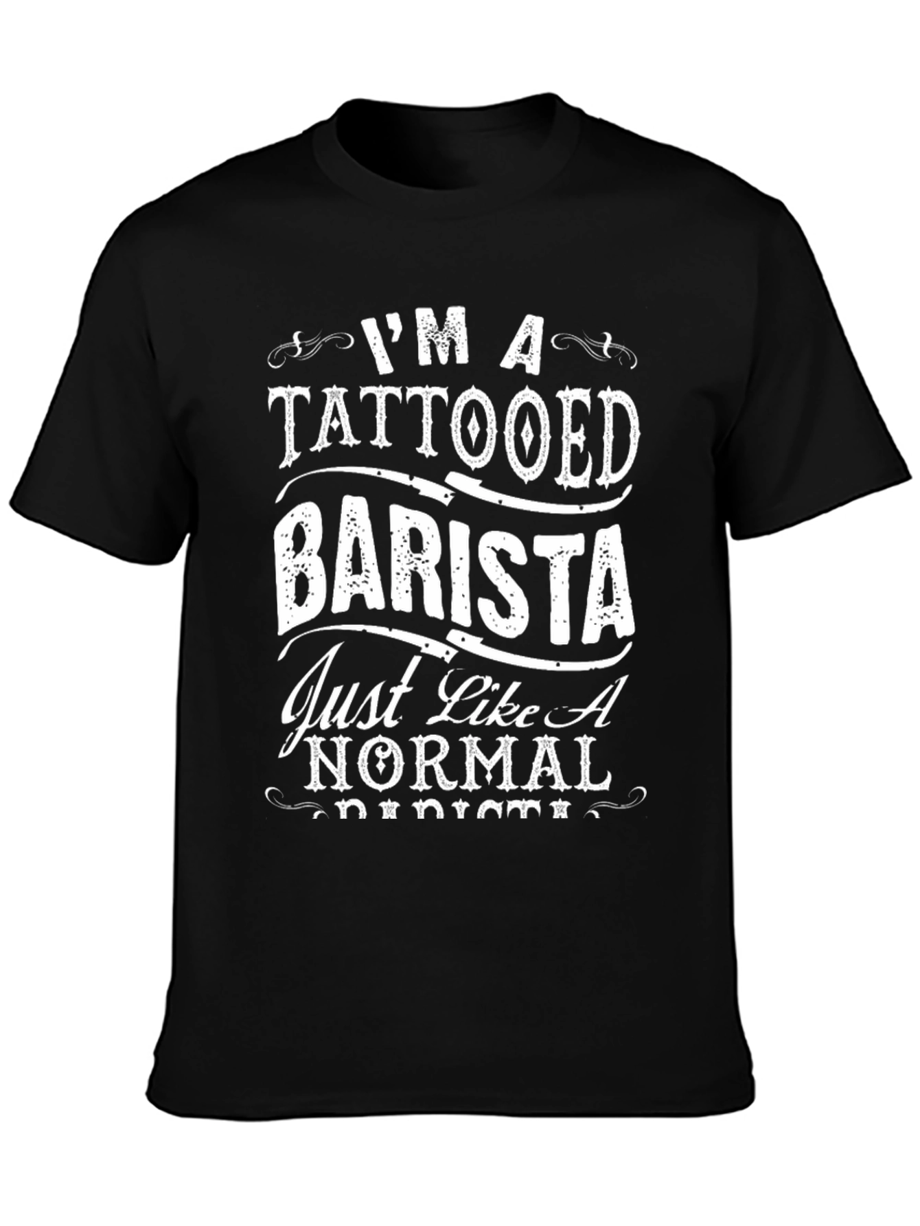 Tattooed Barista Graphic Tee - Coffee Lover Shirt