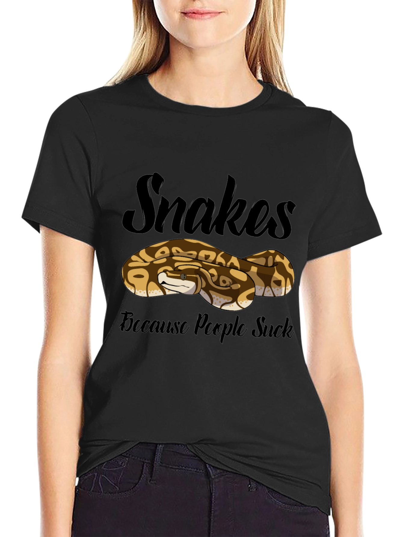 Snakes Because People Suck T-Shirt