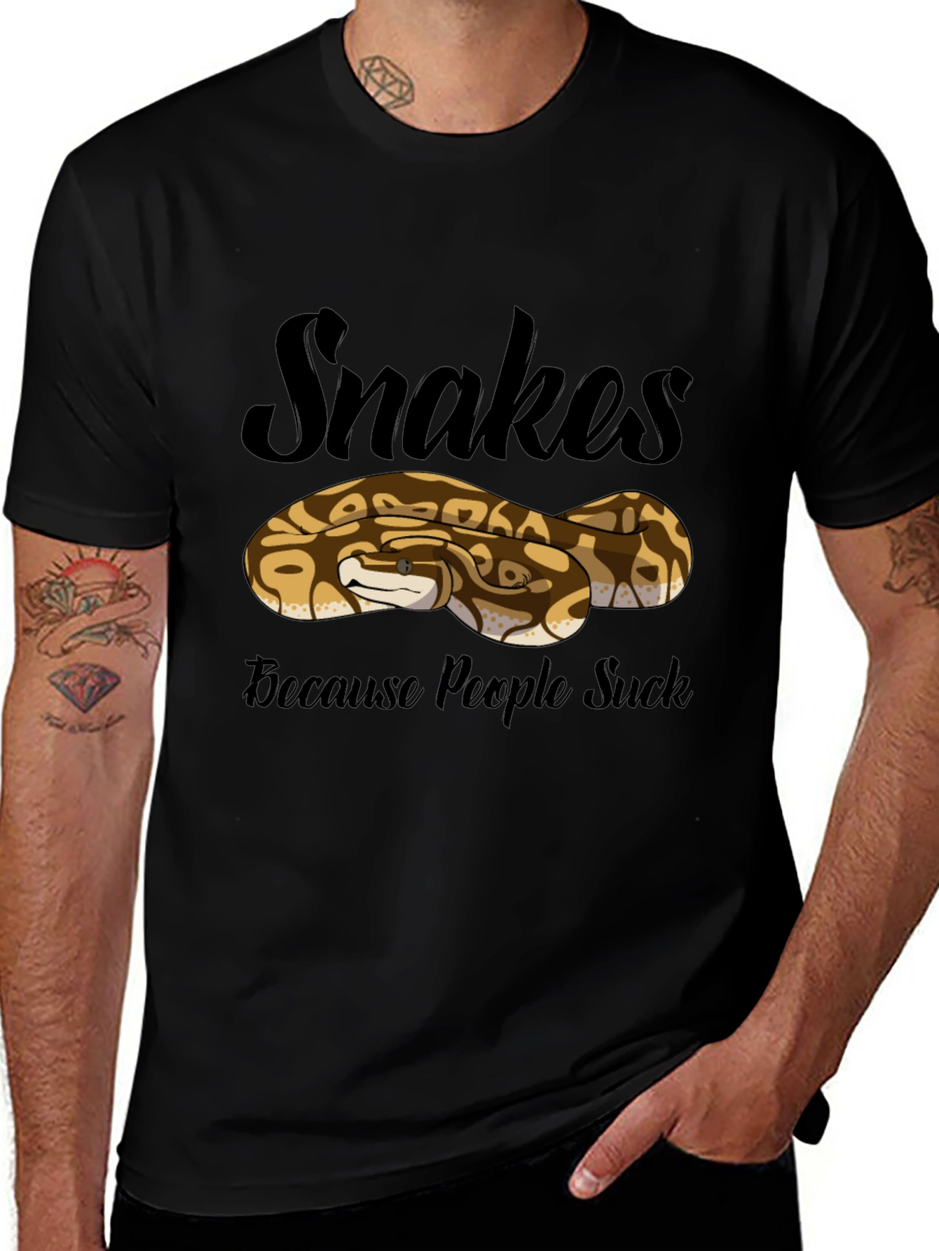 Snakes Because People Suck T-Shirt