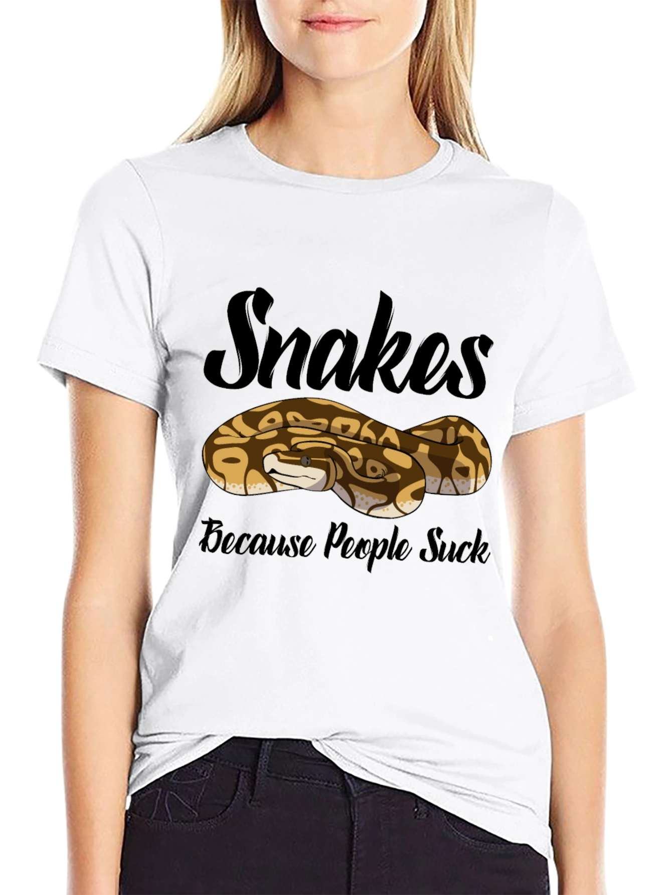 Snakes Because People Suck T-Shirt