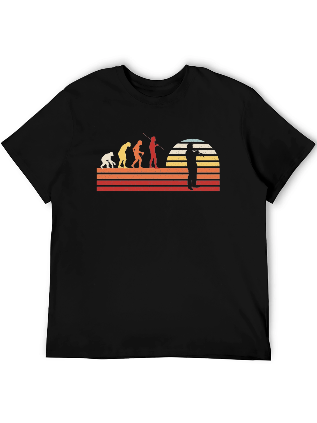Evolution of Music Black T-Shirt