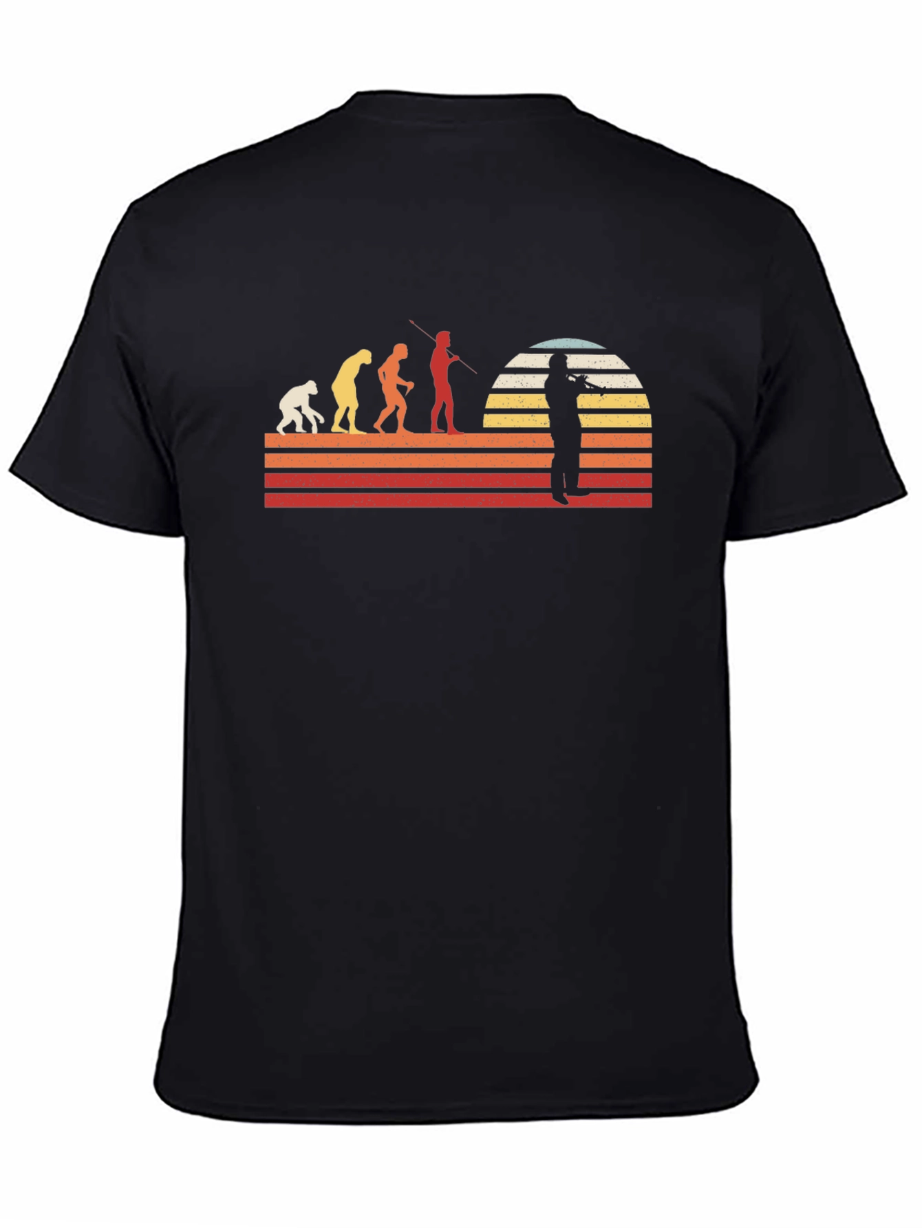 Evolution of Music Black T-Shirt
