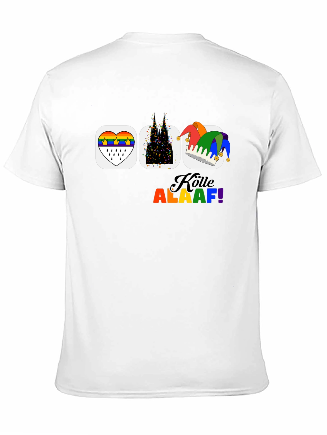 Köln Pride T-Shirt Cologne Carnival Rainbow Mens Tee