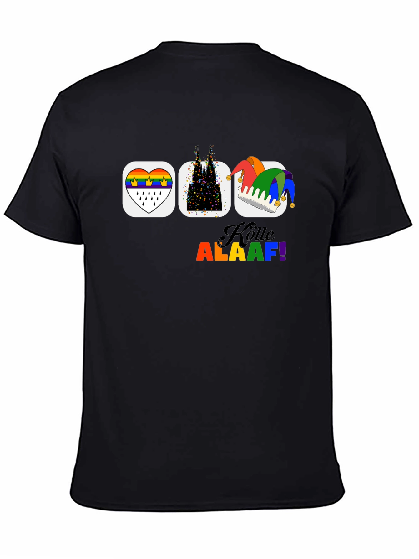Köln Pride T-Shirt Cologne Carnival Rainbow Mens Tee