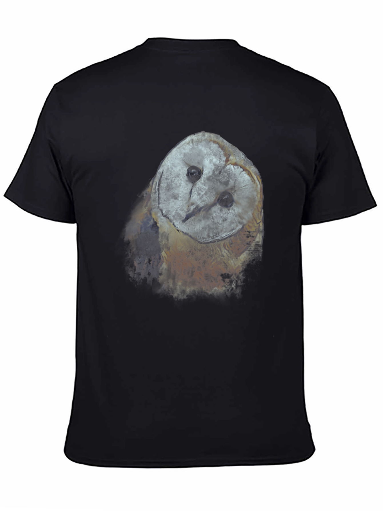 Owl Graphic T-Shirt - Black