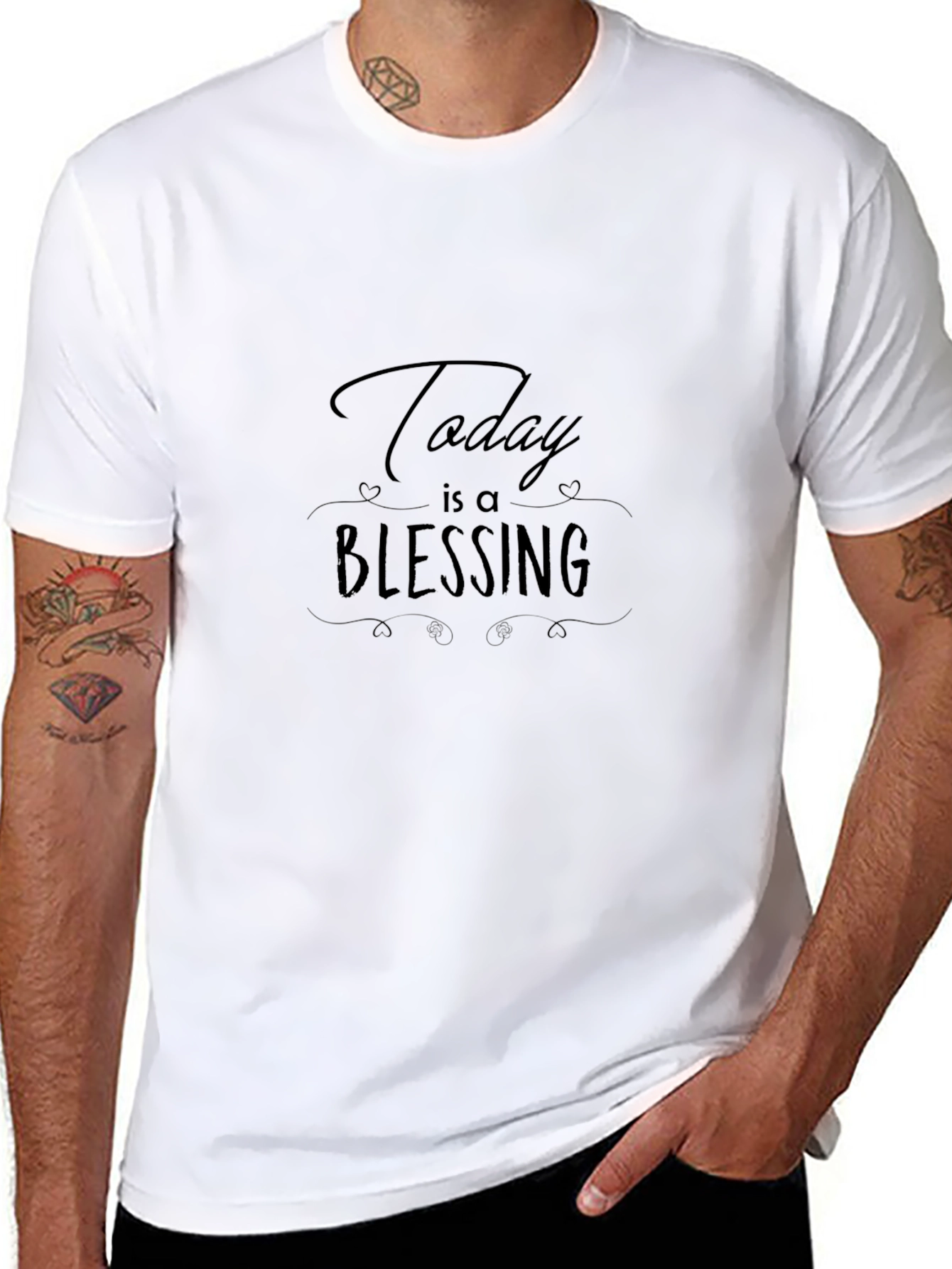 Today is a Blessing Black Graphic Tee