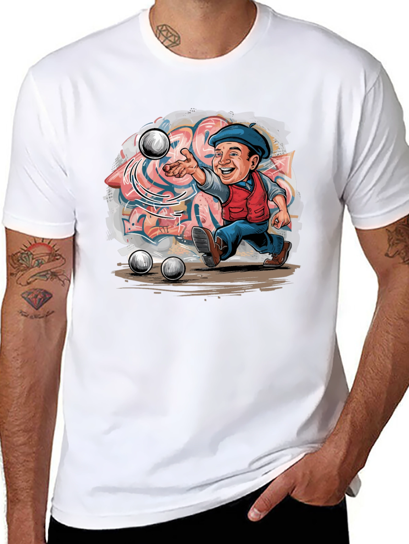 Petanque Player Graphic T-Shirt