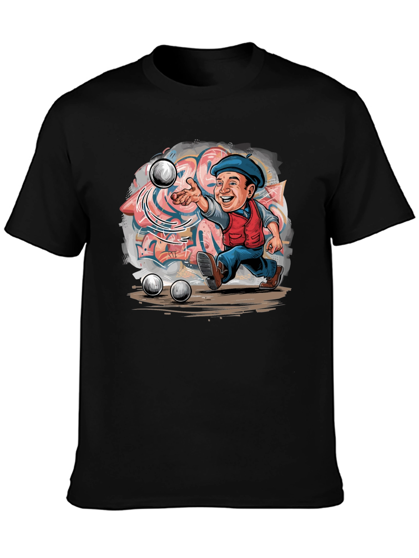Petanque Player Graphic T-Shirt