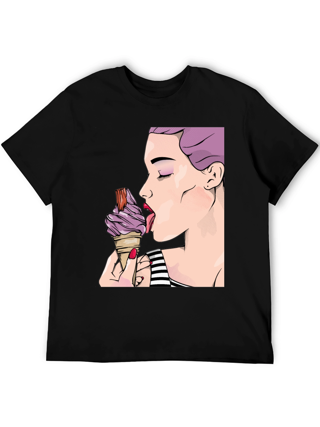 Pop Art Ice Cream Graphic T-Shirt
