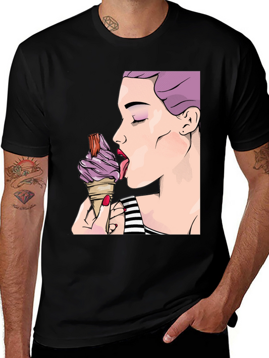 Pop Art Ice Cream Graphic T-Shirt