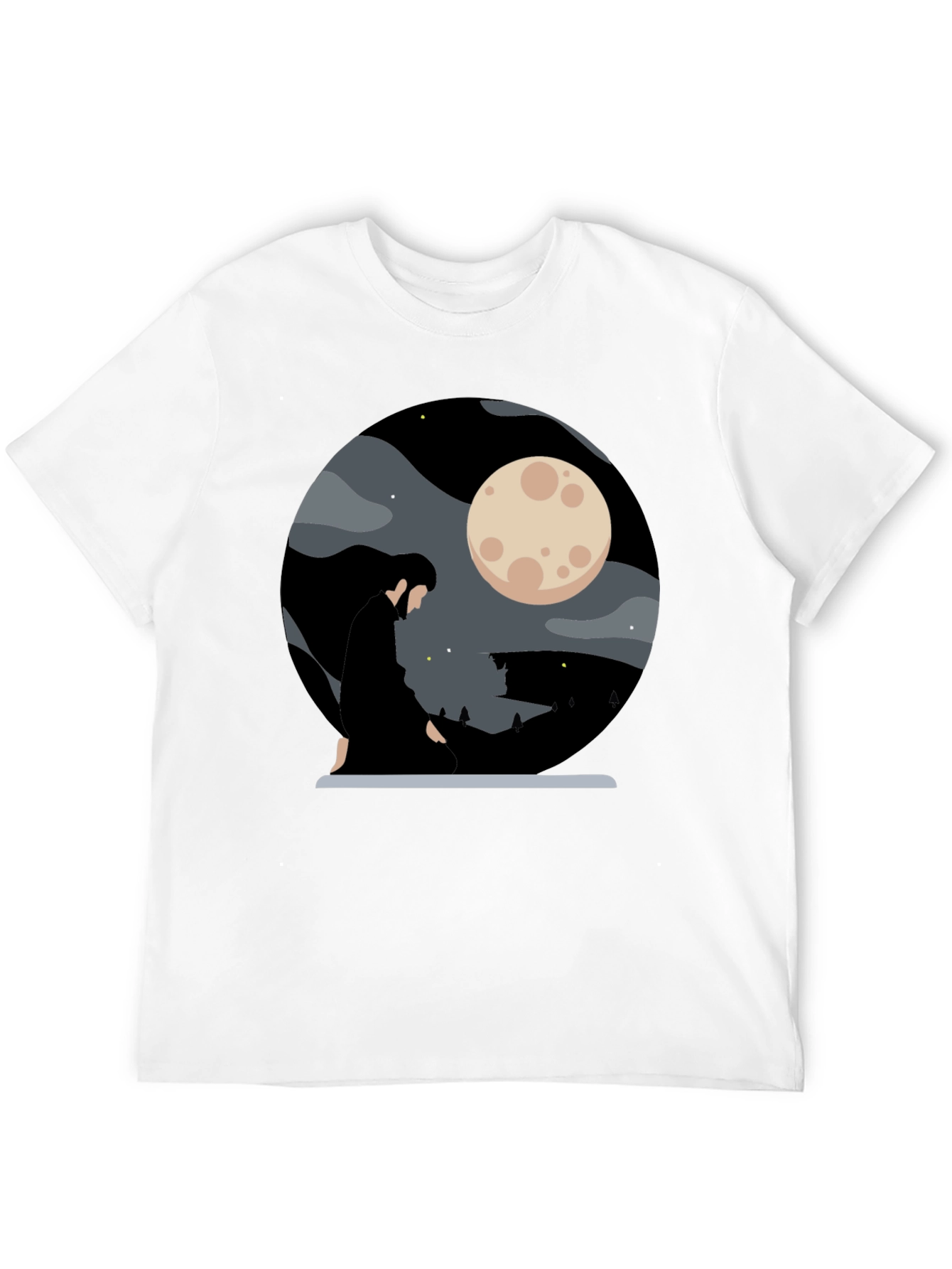 Moonlit Silhouette Graphic Tee