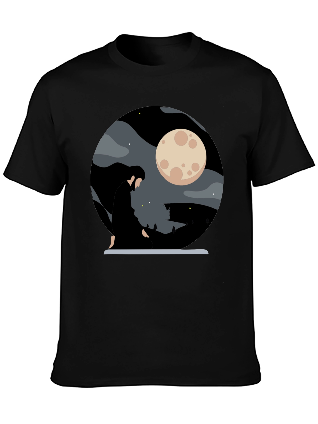Moonlit Silhouette Graphic Tee