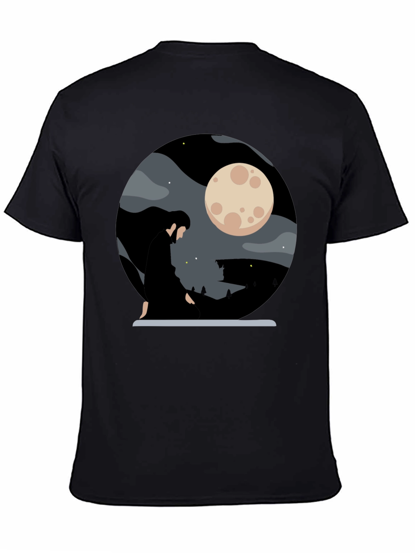 Moonlit Silhouette Graphic Tee