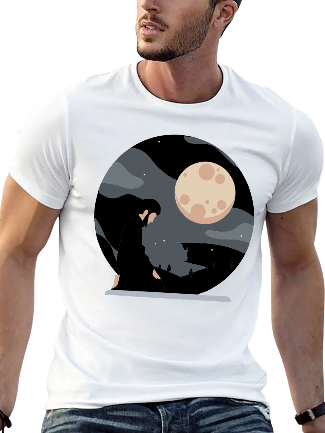Moonlit Silhouette Graphic Tee