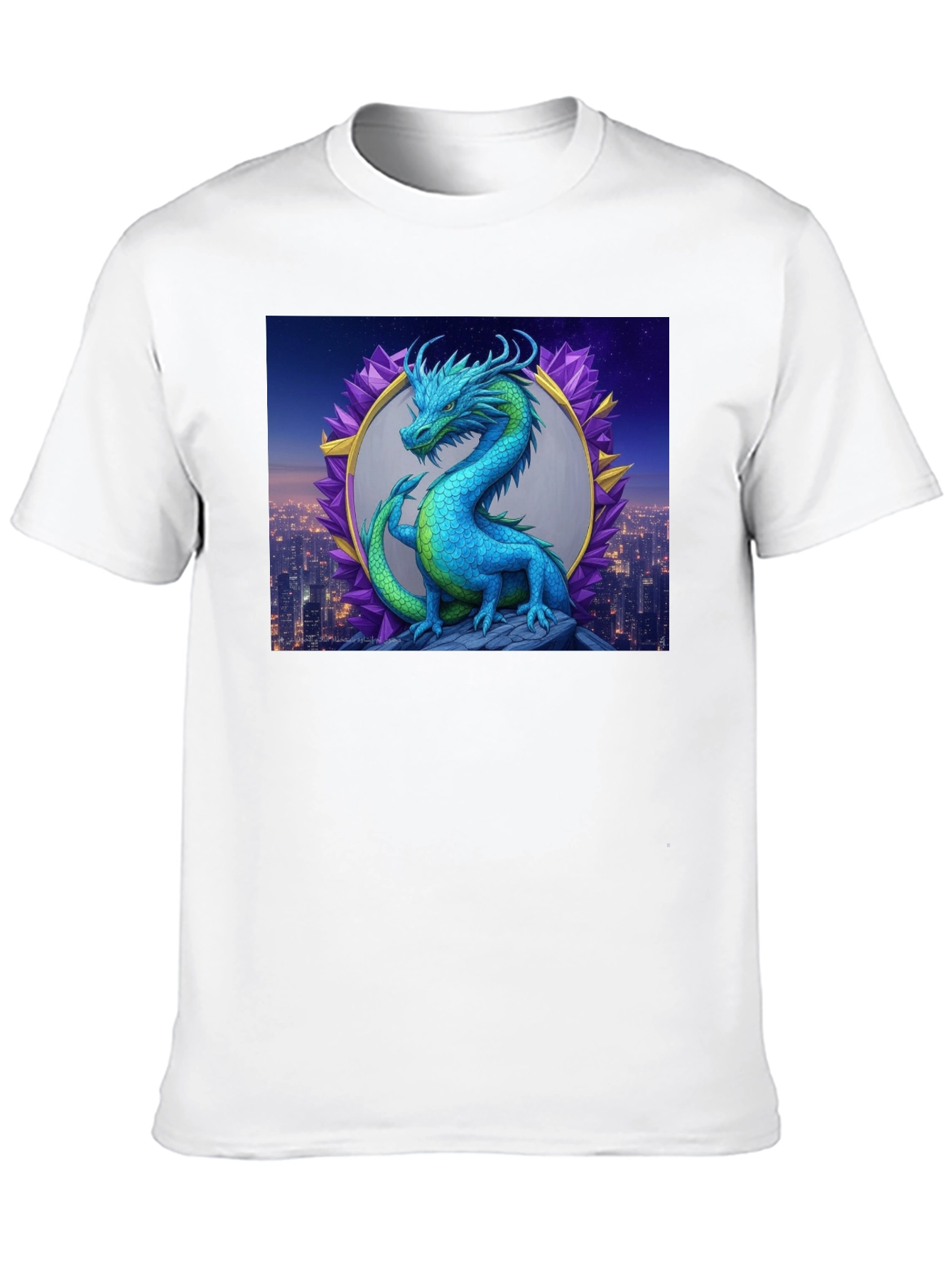 Dragon Cityscape T-Shirt - Unique Graphic Tee