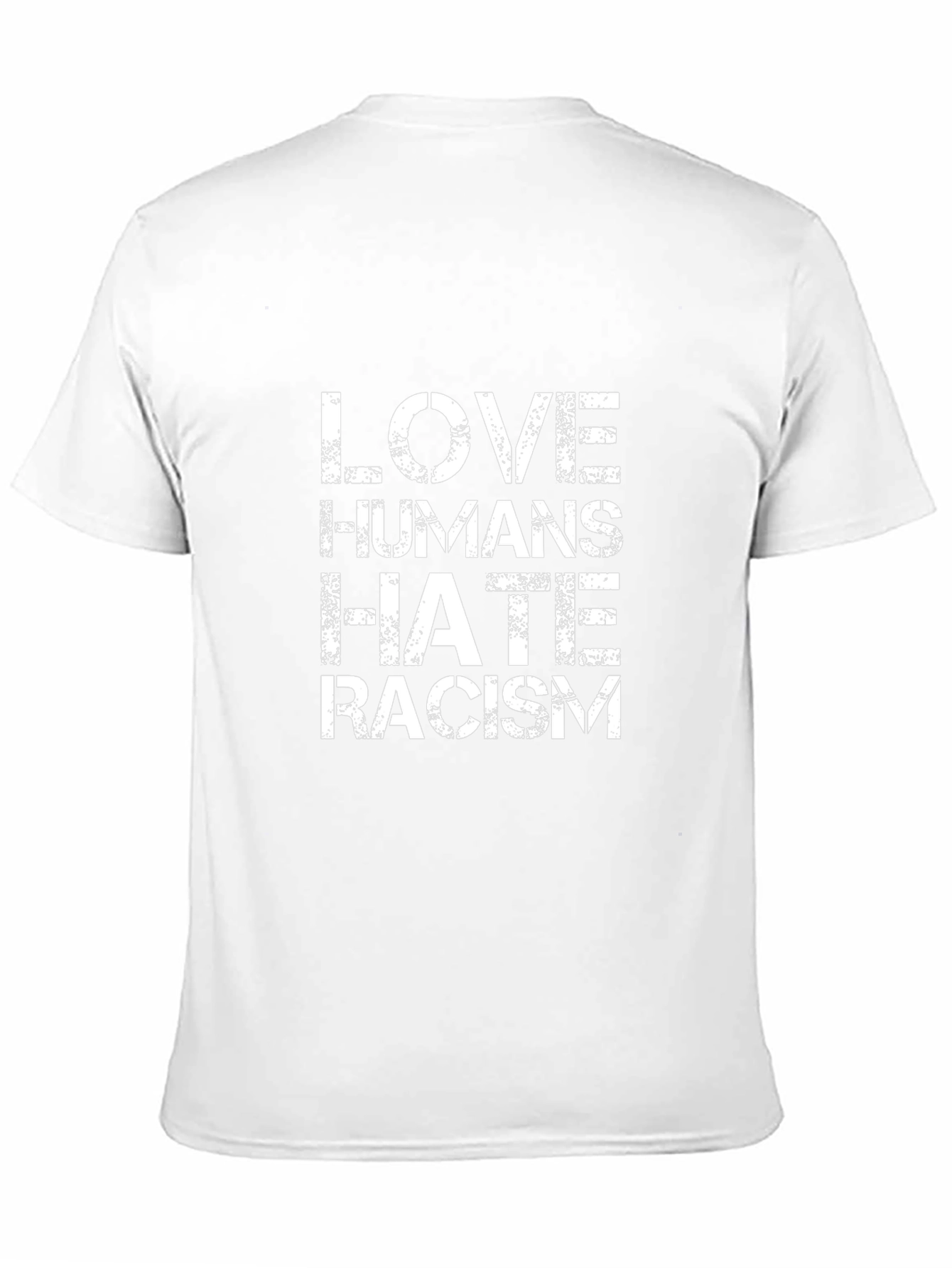 Love Humans Hate Racism T-Shirt - Black