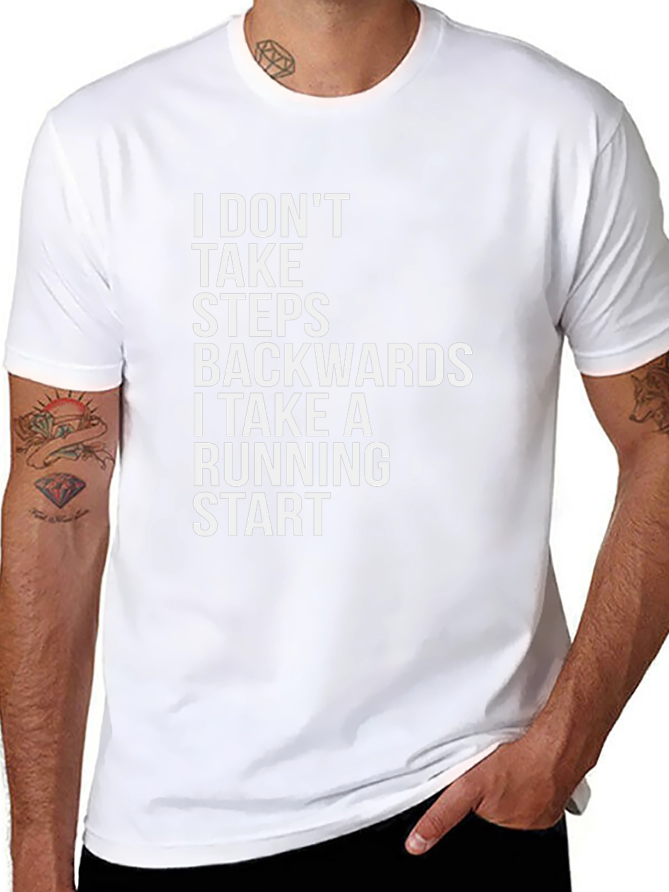 Motivational T-Shirt: Running Start Black Tee