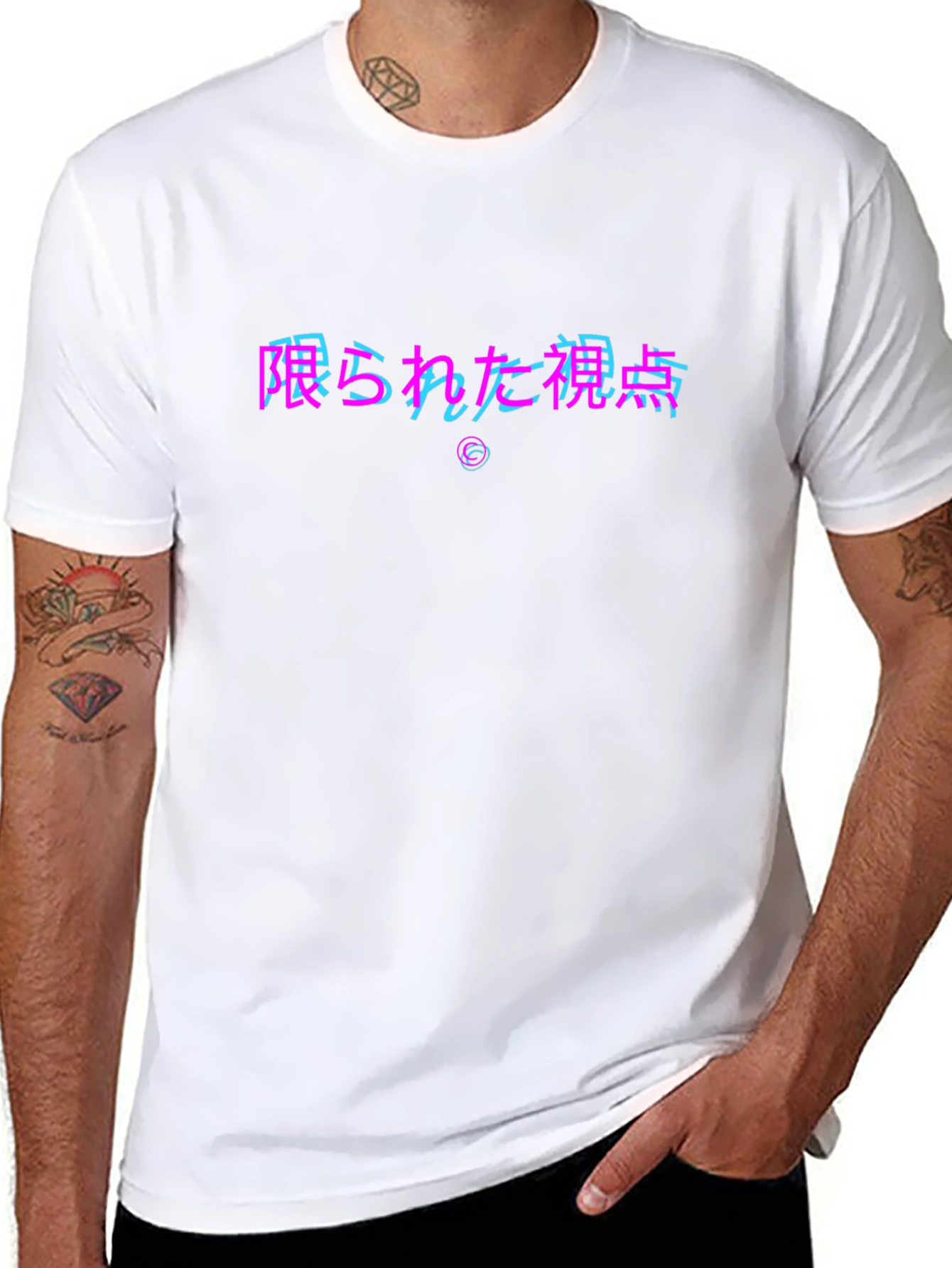 Japanese Text Graphic Tee - Limited Perspective