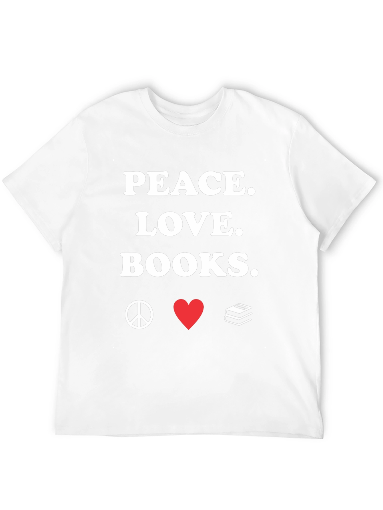 Peace Love Books Graphic Tee