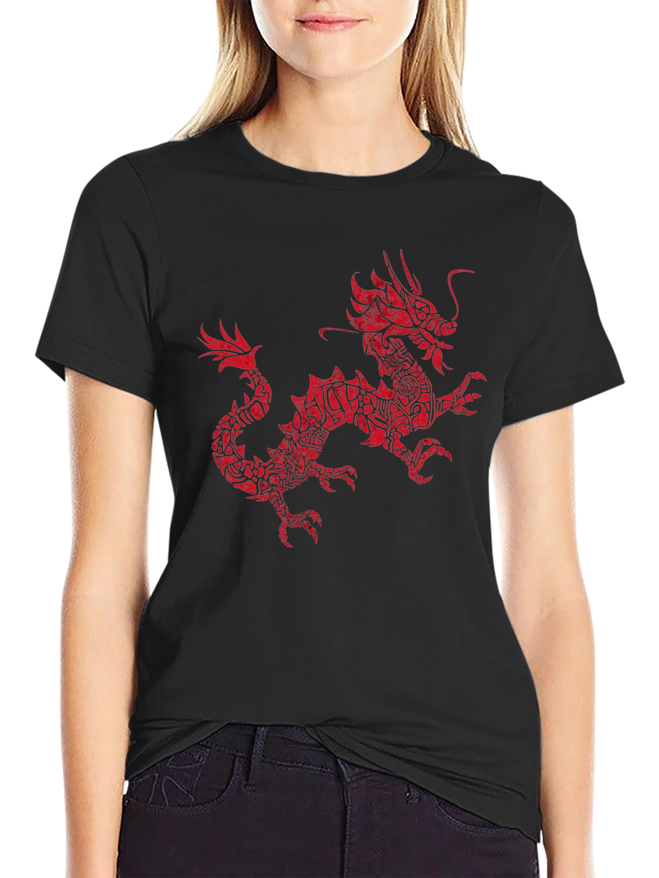 Dragon Graphic T-Shirt - Black