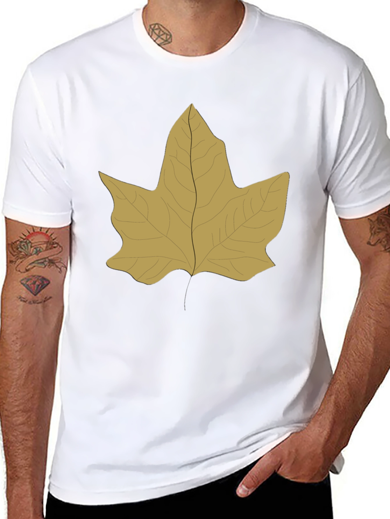 Leaf Graphic Tee - Nature Inspired T-Shirt