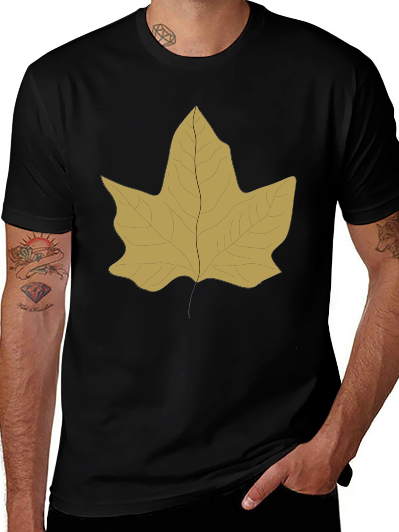 Leaf Graphic Tee - Nature Inspired T-Shirt