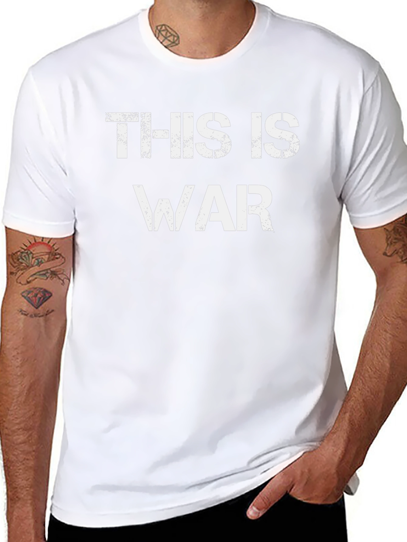 This Is War T-Shirt - Distressed Graphic Tee