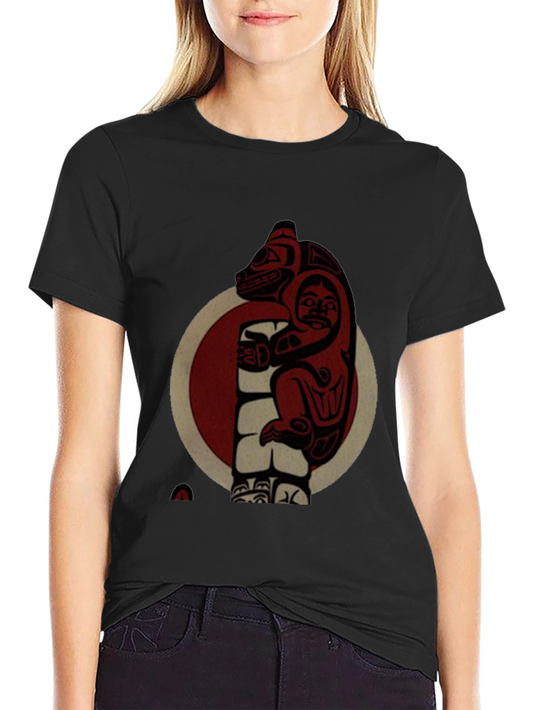 Native Art Bear Graphic T-Shirt