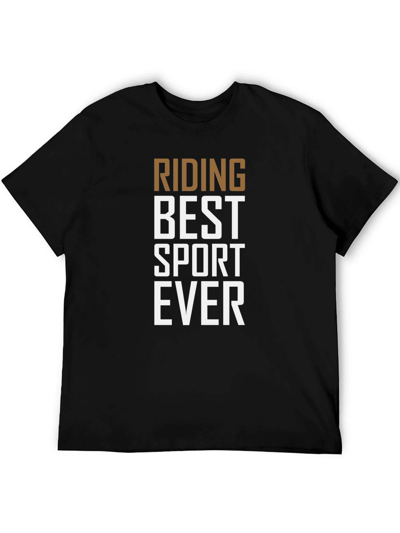 Riding Best Sport Ever Graphic Tee - Black