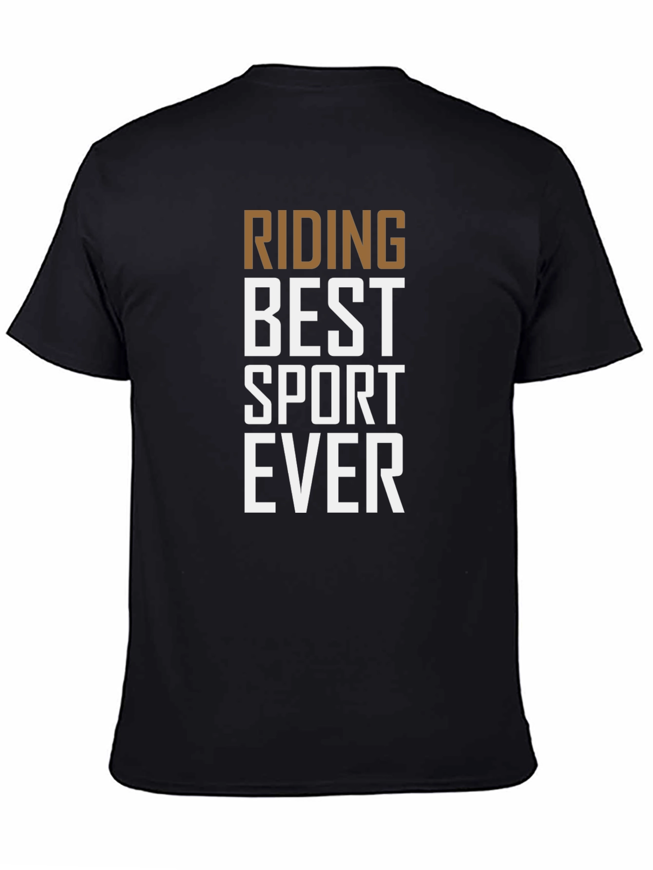 Riding Best Sport Ever Graphic Tee - Black