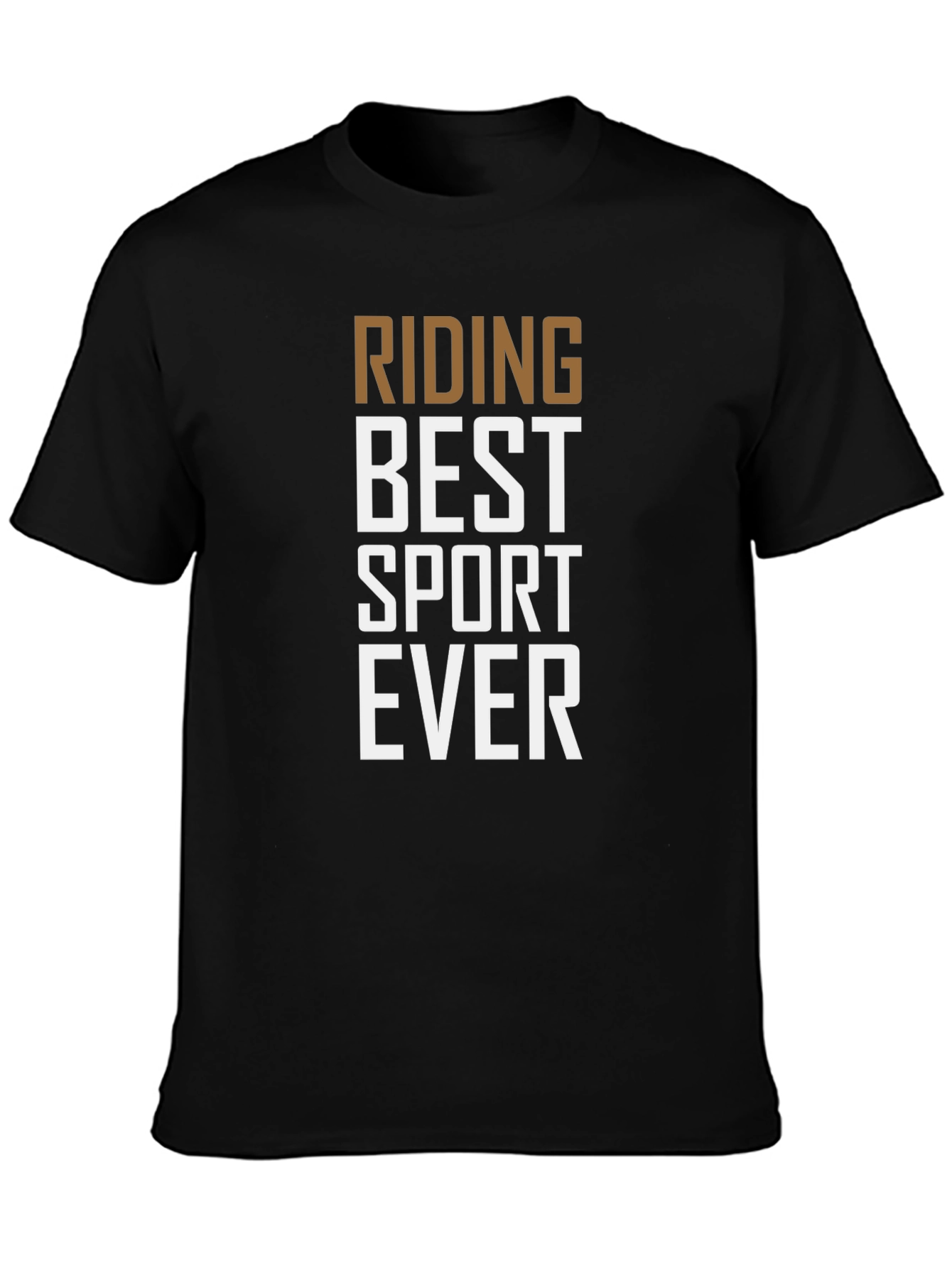 Riding Best Sport Ever Graphic Tee - Black