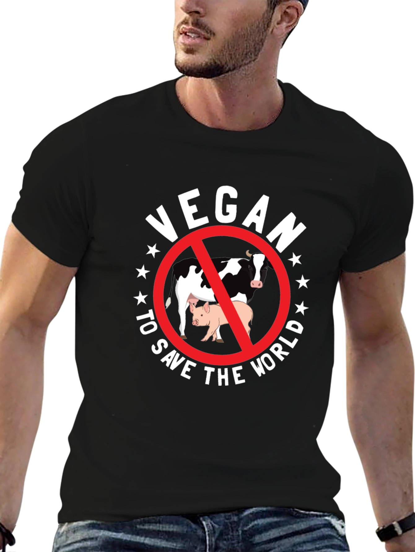 Vegan To Save The World Graphic Tee
