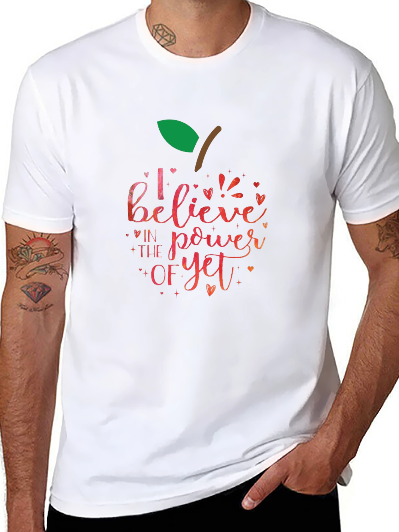 Believe In The Power Of Yet Apple T-Shirt