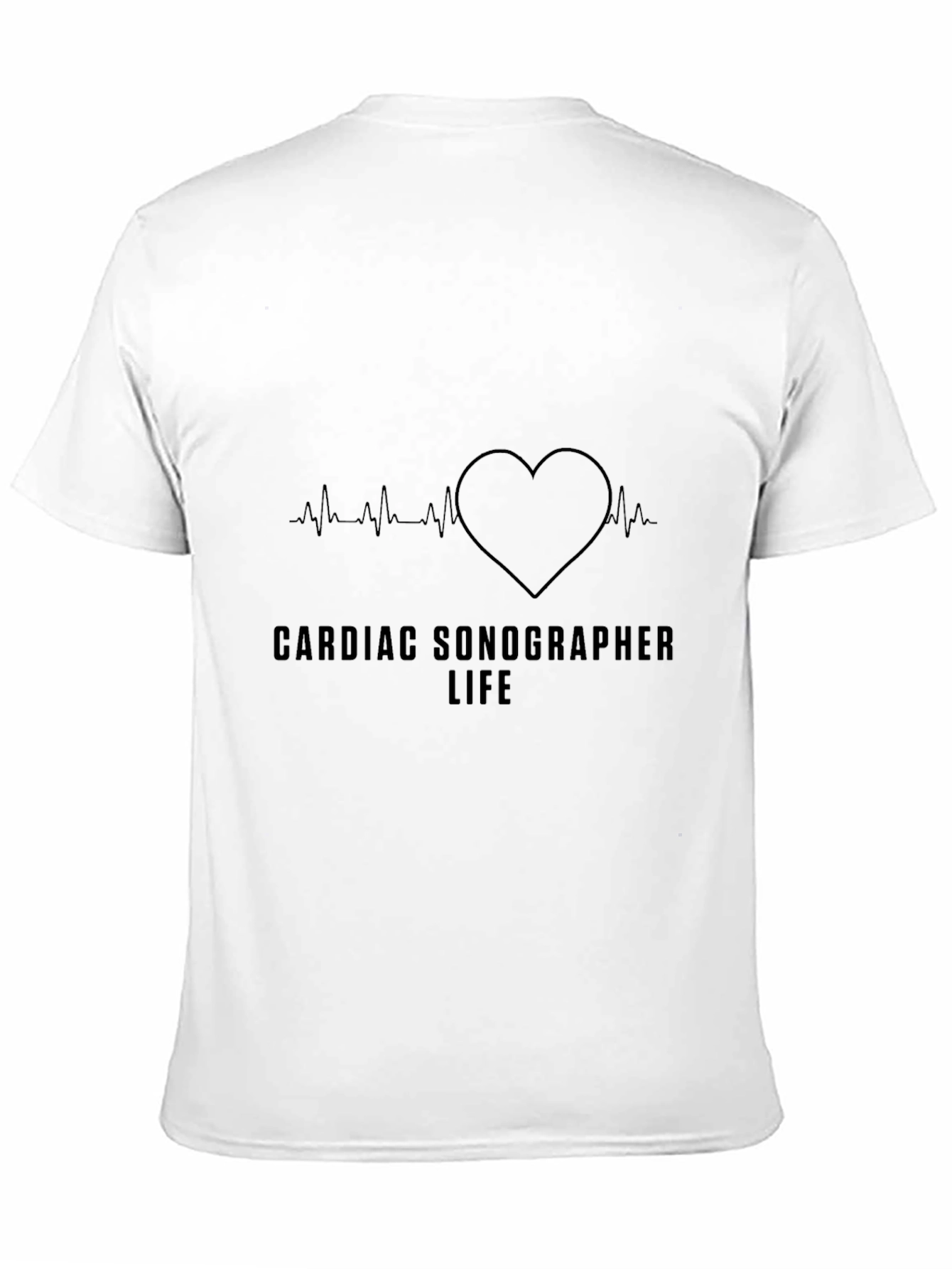 Cardiac Sonographer Life Tee - Heartbeat Design