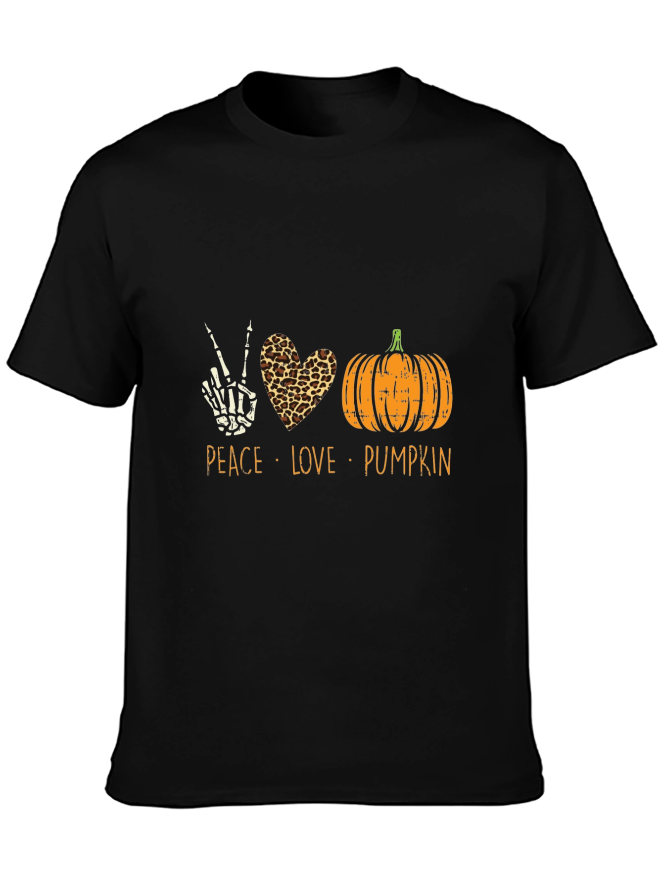Peace Love Pumpkin Halloween T-Shirt