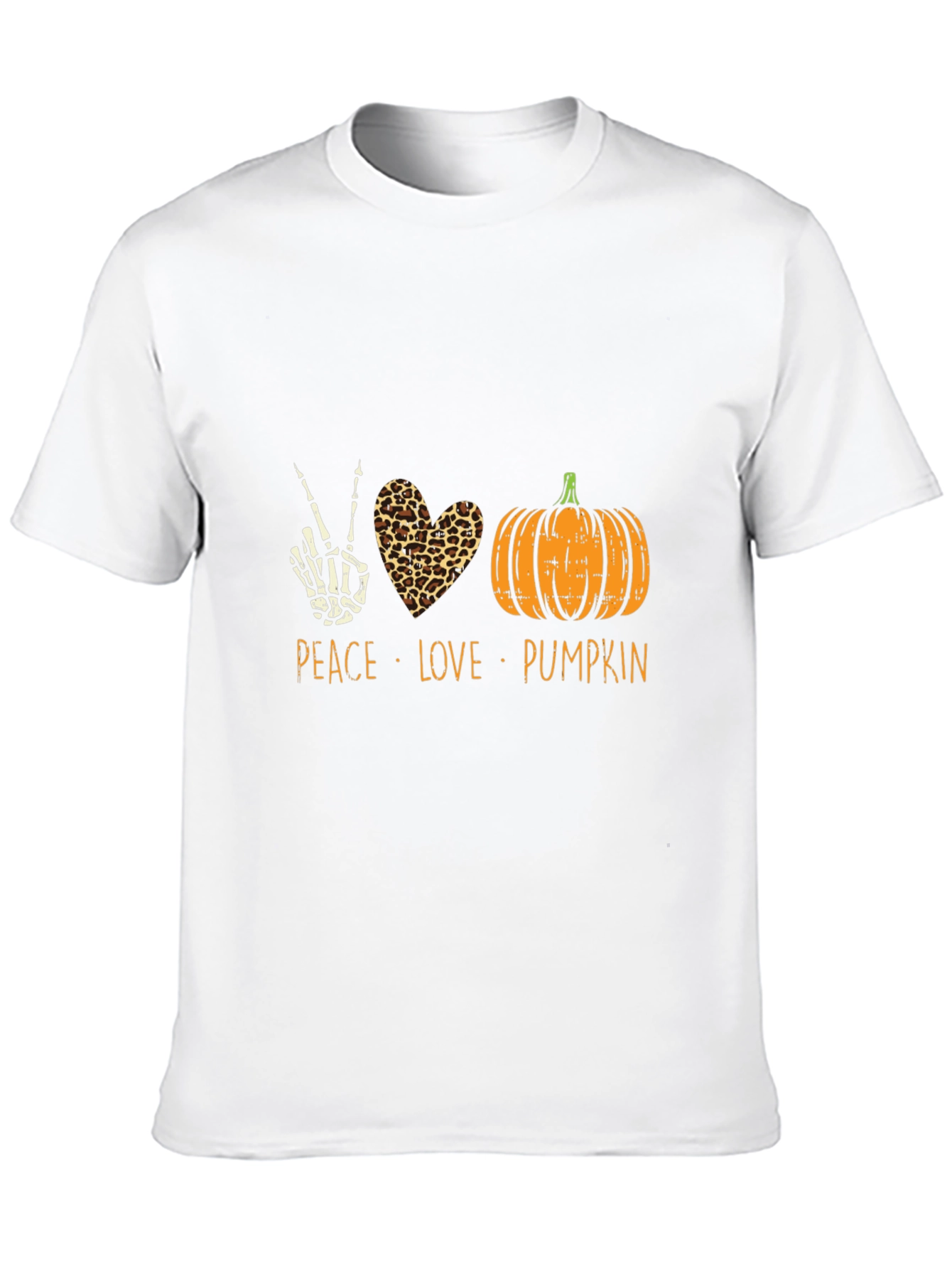 Peace Love Pumpkin Halloween T-Shirt