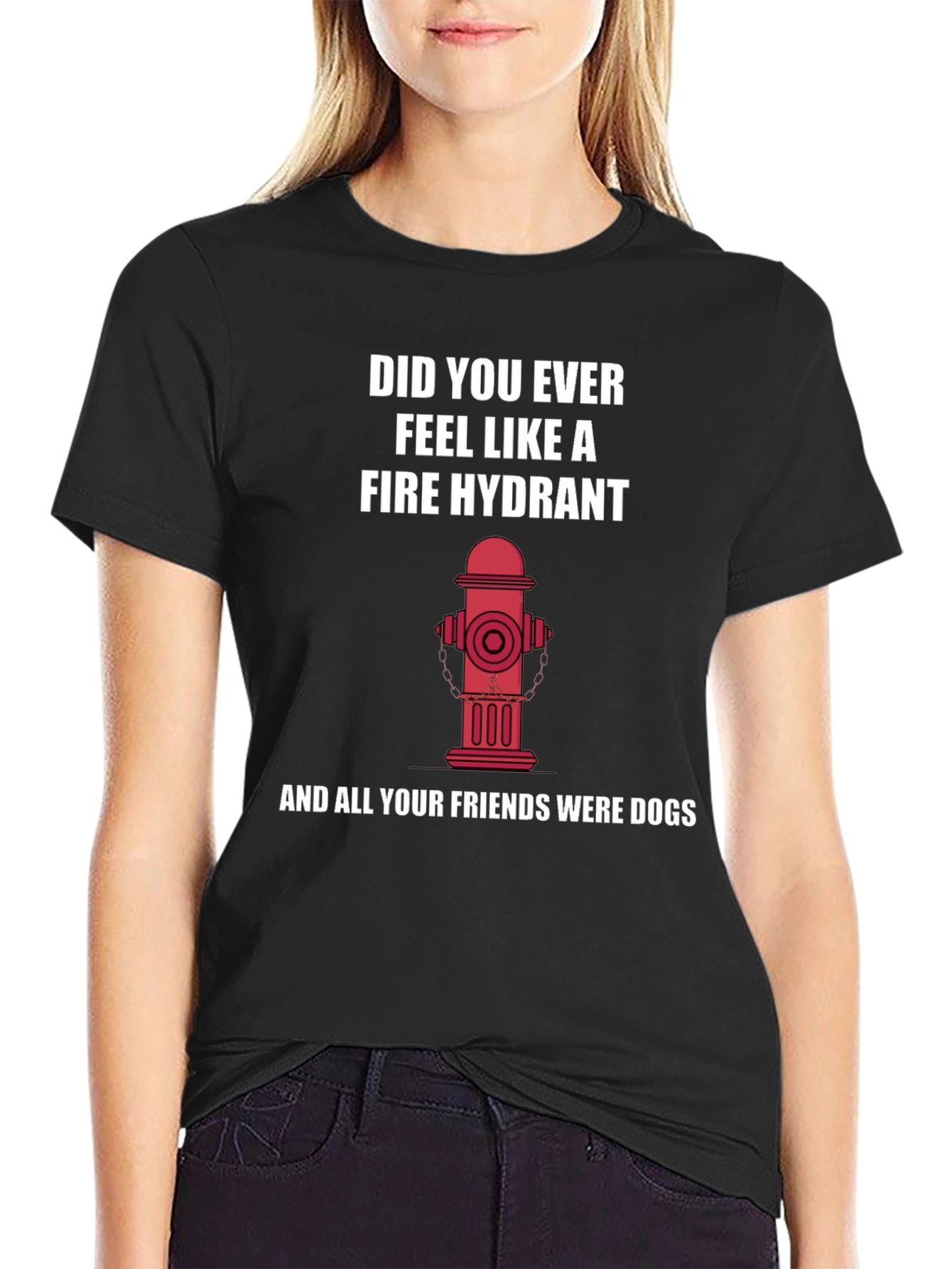 Fire Hydrant Graphic Tee - Funny Novelty Shirt